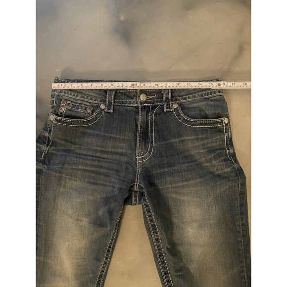 Miss Me Boyfriend Capri Women’s Size 27 Crop Embroidered Jeans JB5501P2 ~ EUC - Picture 2 of 7